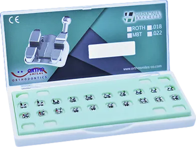 Ortho Smiles Harmonia Metal Brackets Kit With Hook on 3,4&5