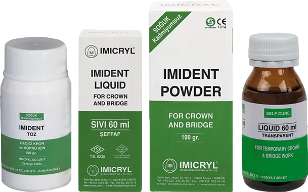 İmicryl İmident Geçici Kron Köprü Akriliği Set