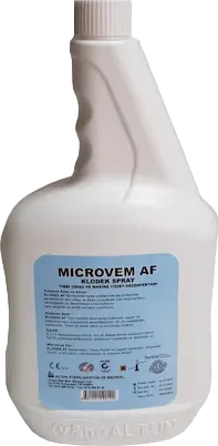Altun Microvem AF Klodek Spray Tıbbi Cihaz Yüzey Dezenfektanı 1 L