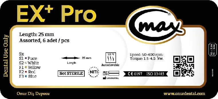 Onur Dental EX Pro Gold Hafızalı Kanal Eğesi