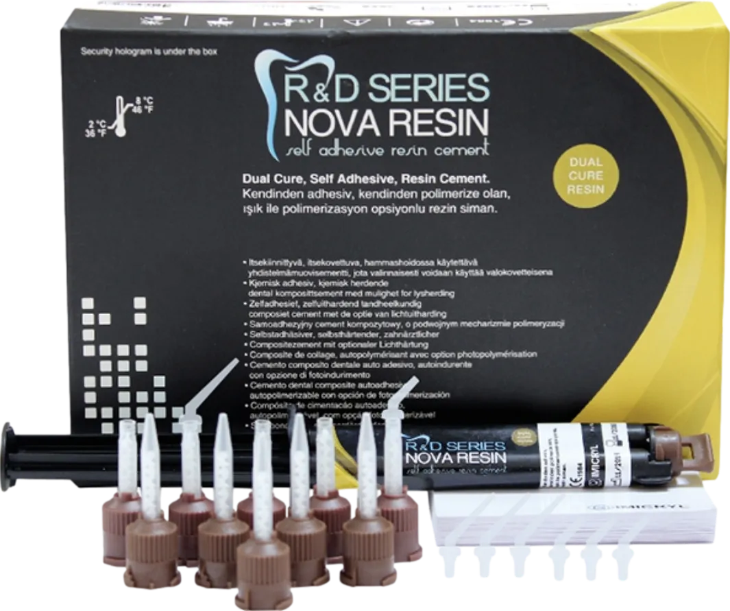İmicryl Nova Rezin Self Adeziv Dual Cure Rezin Siman 11 g Double Şırınga