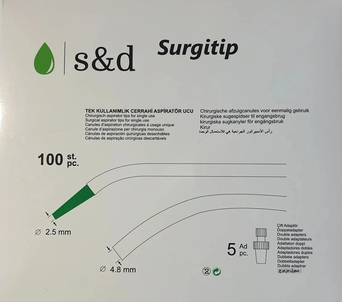 S&D Surgitip Tek Kullanımlık Cerrahi Aspiratör Ucu