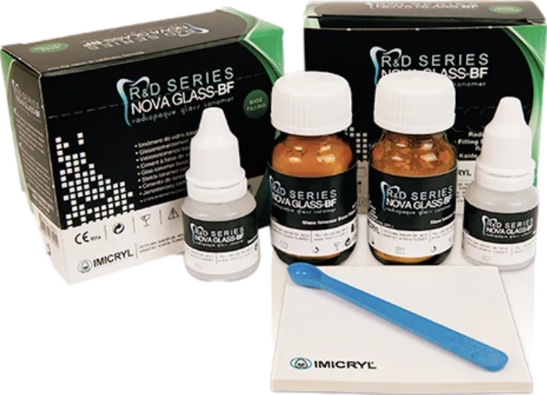 İmicryl Nova Glass BF Radyopak Cam İyonomer Kaide Simanı 15 g Toz