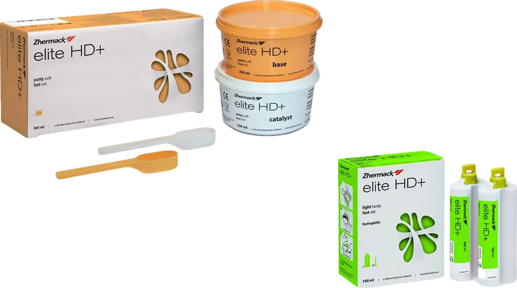 Zhermack Elite HD + A Tipi Silikon Ölçü Light Body Fast Set ( Karıştırma Uçsuz )