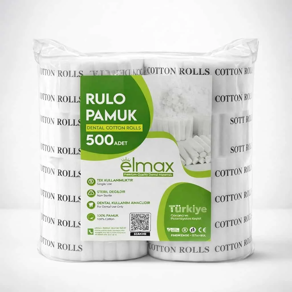 Elmax Dental Pamuk Rulo – 500'lü